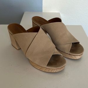 Coclico Heeled Platform Clog Sandals